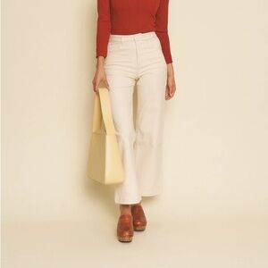 Whimsy & Row Flora Pant in Natural Wide Leg